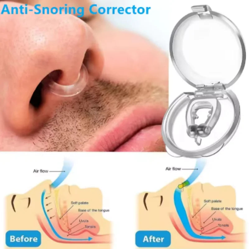 Magnetic Nose Clip for Easy Breathing & Better Sleep Nasal Breathing Clip Qme