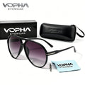 VOPHA Retro Aviator Sunglasses UV400 – Unisex Pilot Style Aviator Sunglasses Qst Gradient gray