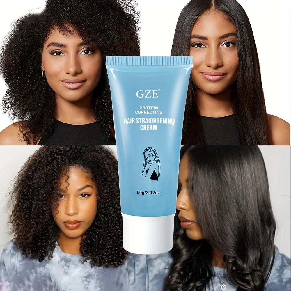 GZE Protein Straight Hair Cream – Frizz Control & Shine Boost Hair Straightening Cream Qme