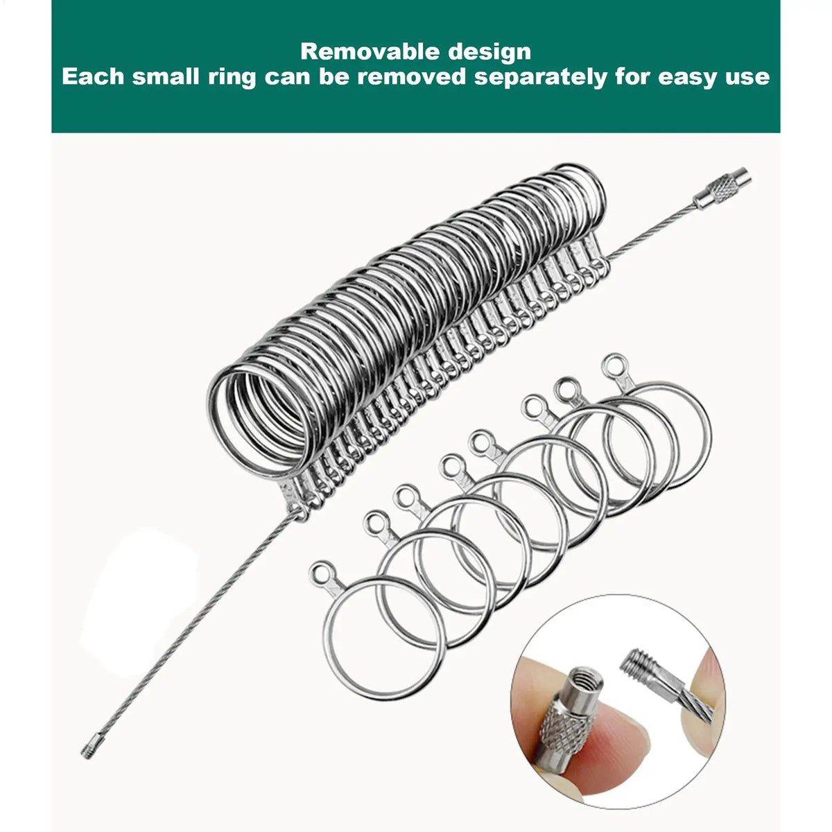 Finger Ring Sizer Measuring Tool – Precise Jewelry Size Gauge Ring Sizing Tool Qme