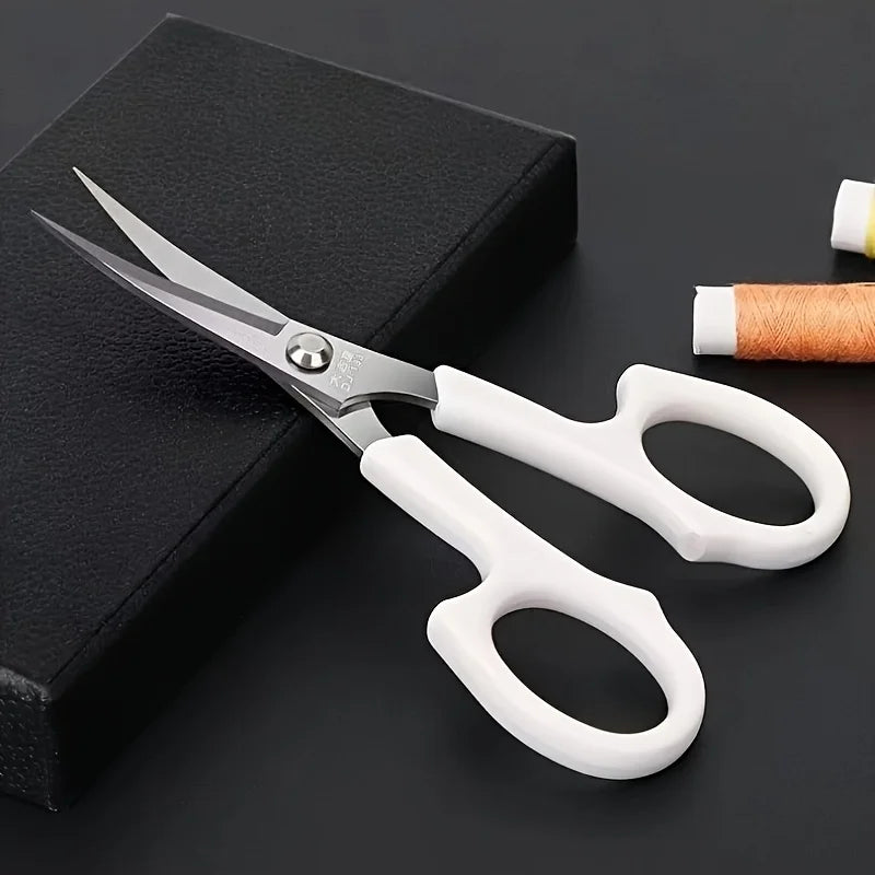 White Handle Embroidery Scissors – Sharp Stainless Steel Sewing Embroidery Scissors Qme