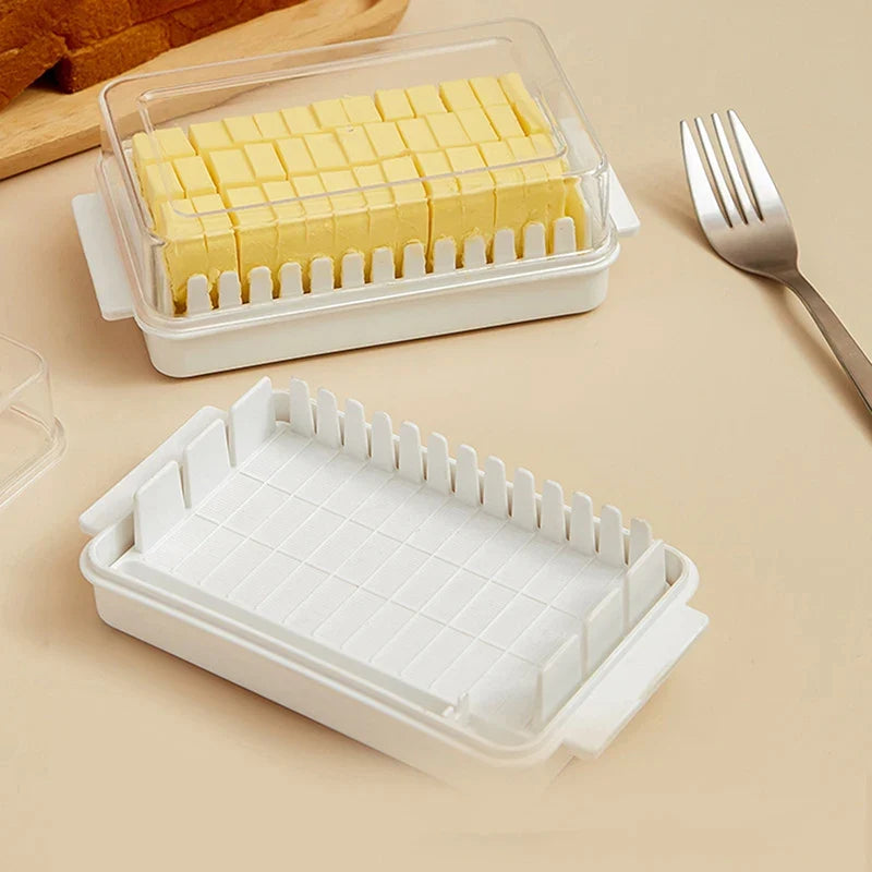 Butter Keeper Container with Lid – Fridge Fresh Storage Box Food Storage Container Qme