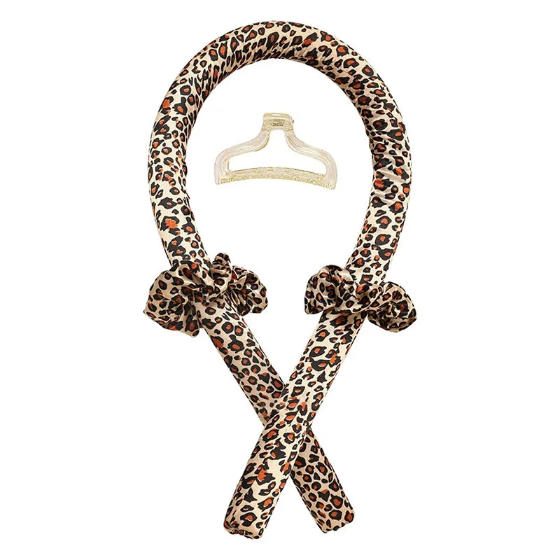 EVA Sponge Curl Stick Hair Ring – No-Heat Overnight Curler No-Heat Hair Curler Qme Leopard Print