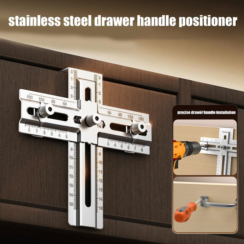Cabinet Handle Jig – Stainless Steel Drill Guide Template Drilling Jig Template Qme China Mainland