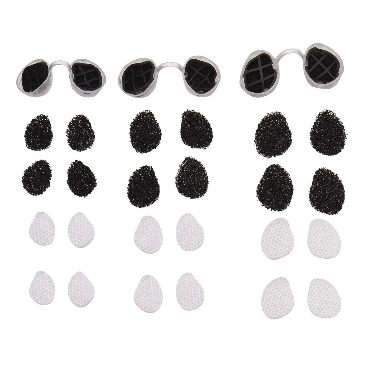 Activated Carbon Invisible Nasal Filter | Dual Protection S/M/L Nasal Air Filter Qme Round