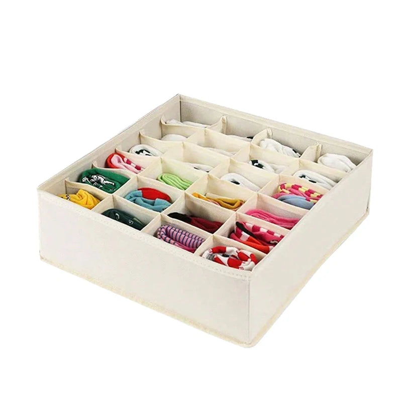 Drawer Organizer Box for Underwear, Socks & Bras Drawer Storage Organizer Qst