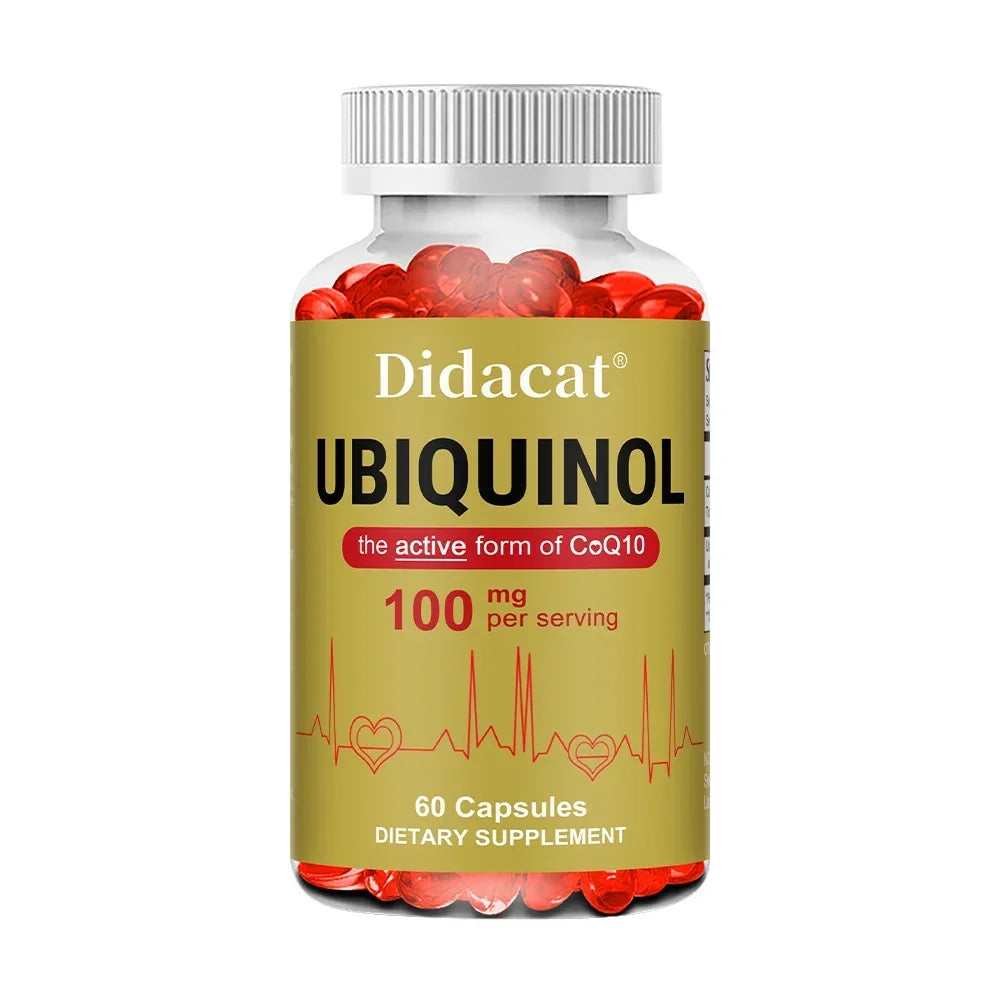 Ubiquinol CoQ10 Capsules – Antioxidant & Heart Health Support CoQ10 Supplement Qst 60 count-3 bottle