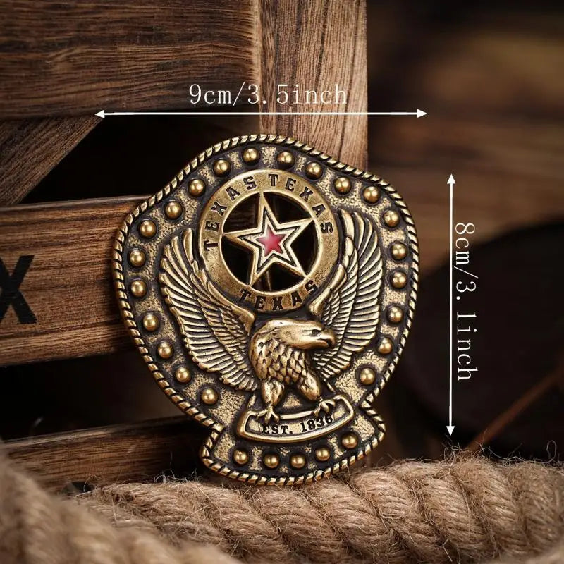 Western Belt Buckle – Vintage Cowboy Rodeo Silver | Men & Women