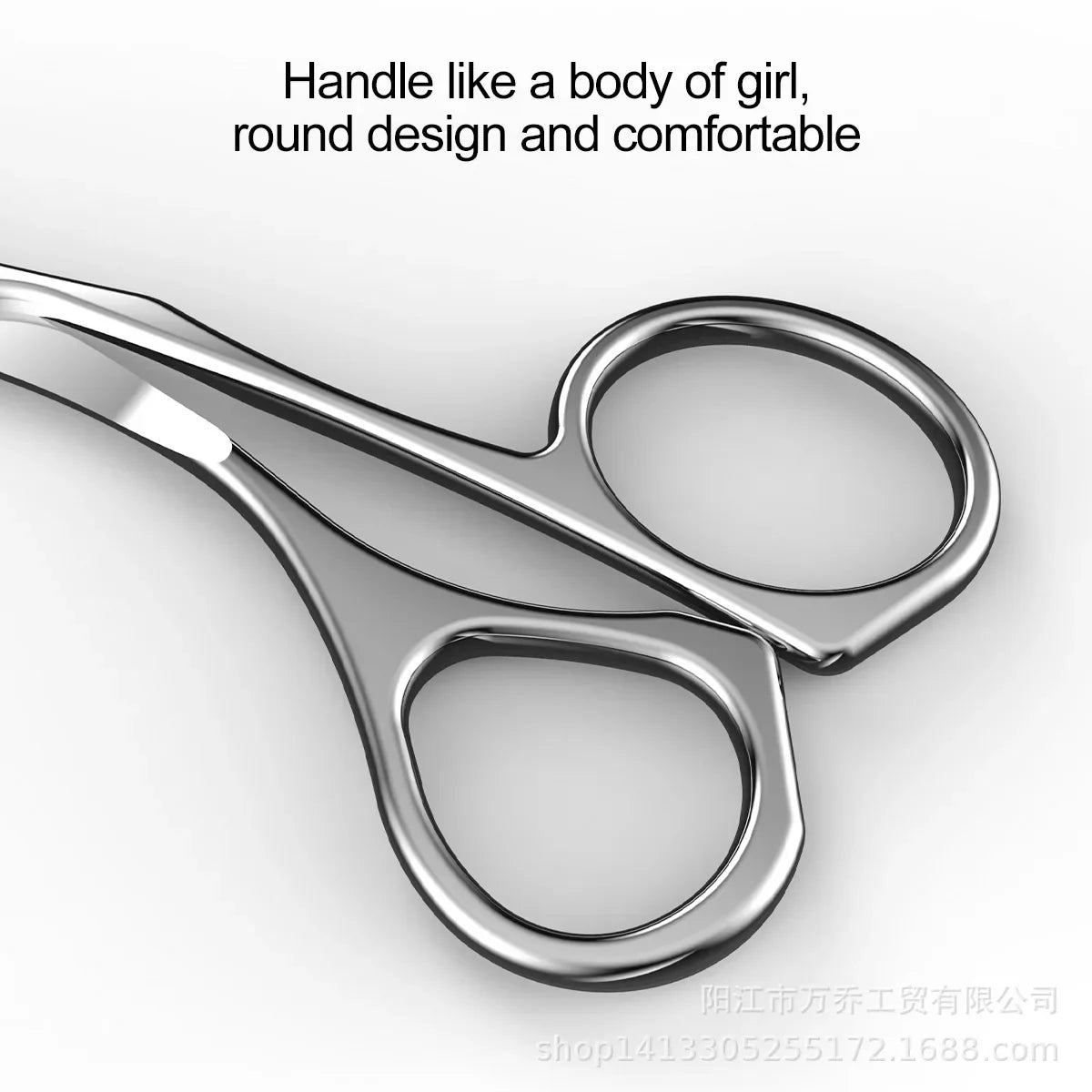 Stainless Steel Eyebrow Scissors Comb & Trimming Knife Set Eyebrow Grooming Set Qme