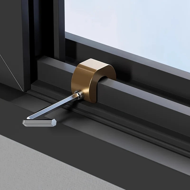 C-Type Metal Window Lock & Door Safety Clip – Anti-Theft Window Safety Lock Qme