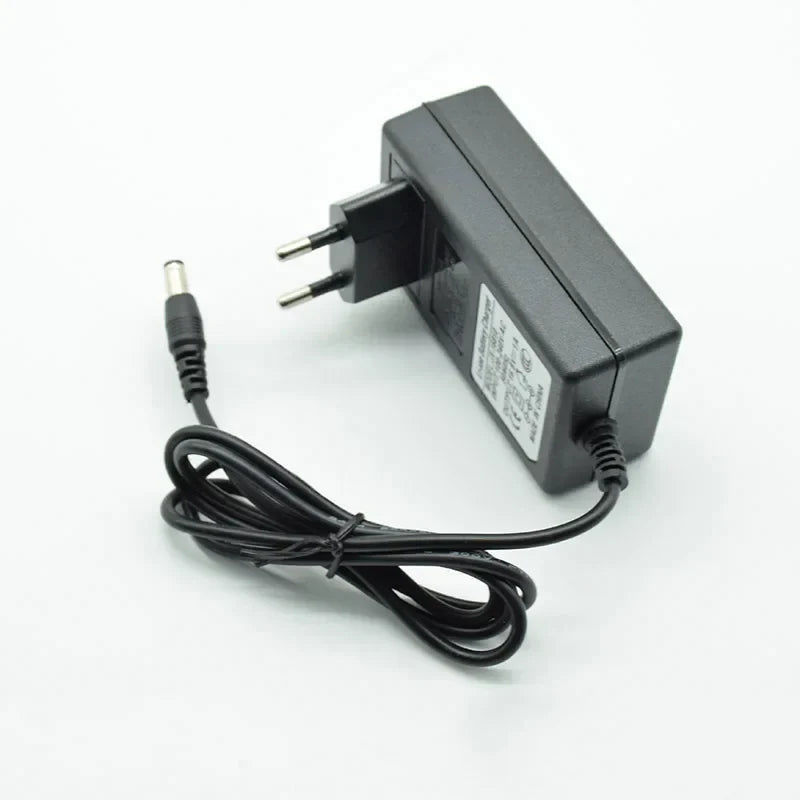 ESCAM Multi-Voltage DC Power Supply Charger EU Plug 8.4V–21V DC Power Adapter Qme