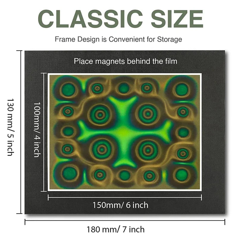 Magnetic Viewing Film 6x4" Green Flux Detector | Reusable Magnetic Flux Viewer Qme