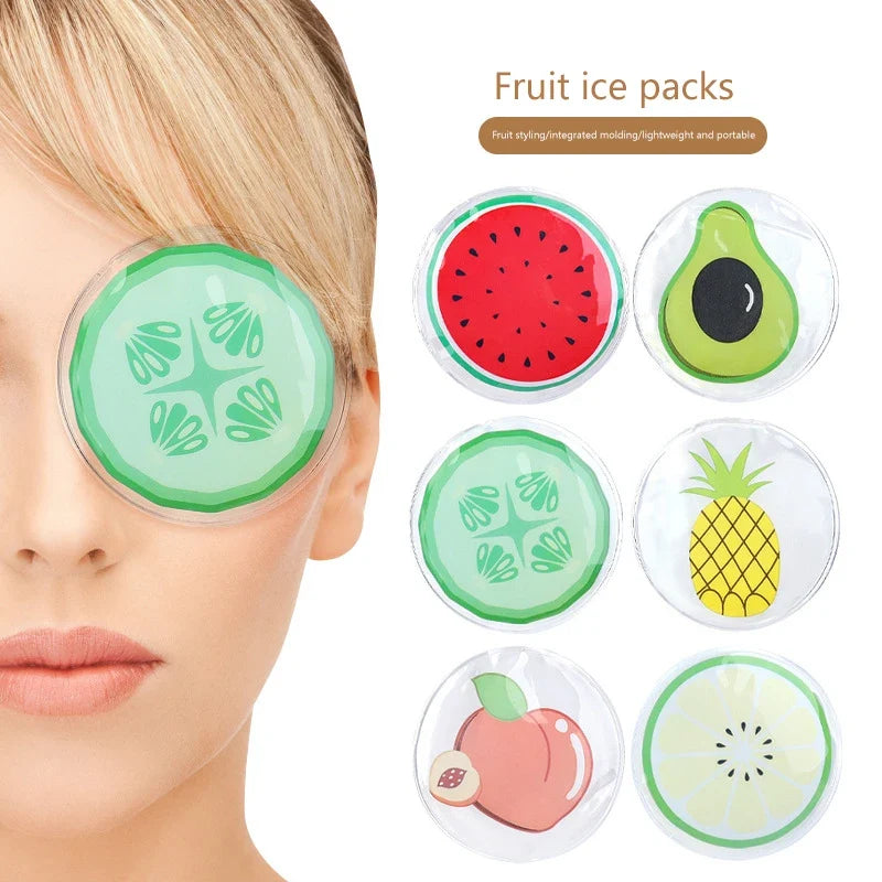 Cartoon Fruit Cooling Gel Eye Mask – Cold Compress Pad Cooling Eye Mask Qme