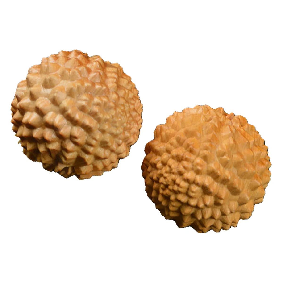 Wooden Spiky Massage Ball – Cypress Palm Acupoint Ball Hand Massage Ball Qme
