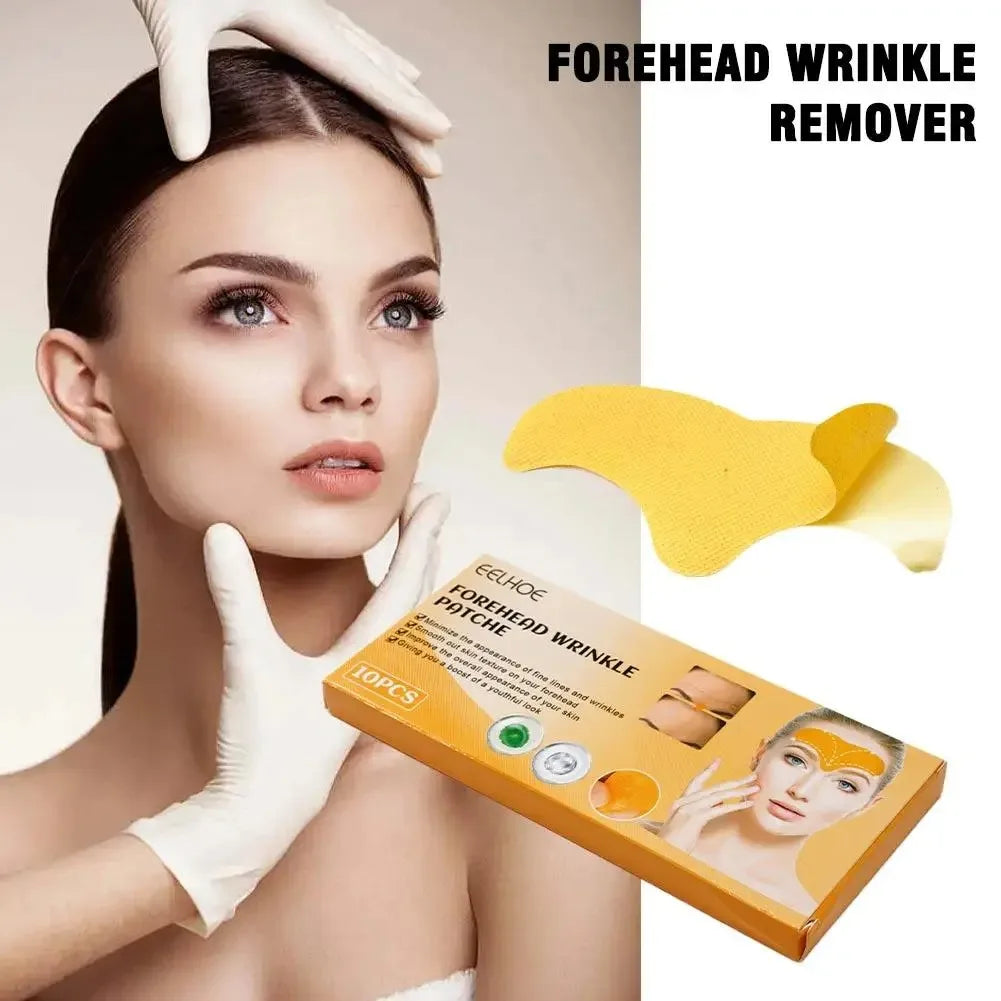 REAROYA Forehead Wrinkle Patches – Collagen Gel Mask 10pcs Forehead Wrinkle Patches Qst