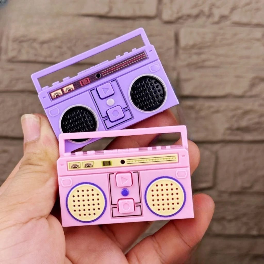 Retro Cassette Recorder Keychain | Mini Novelty CD Keyring Novelty Keychain Qme