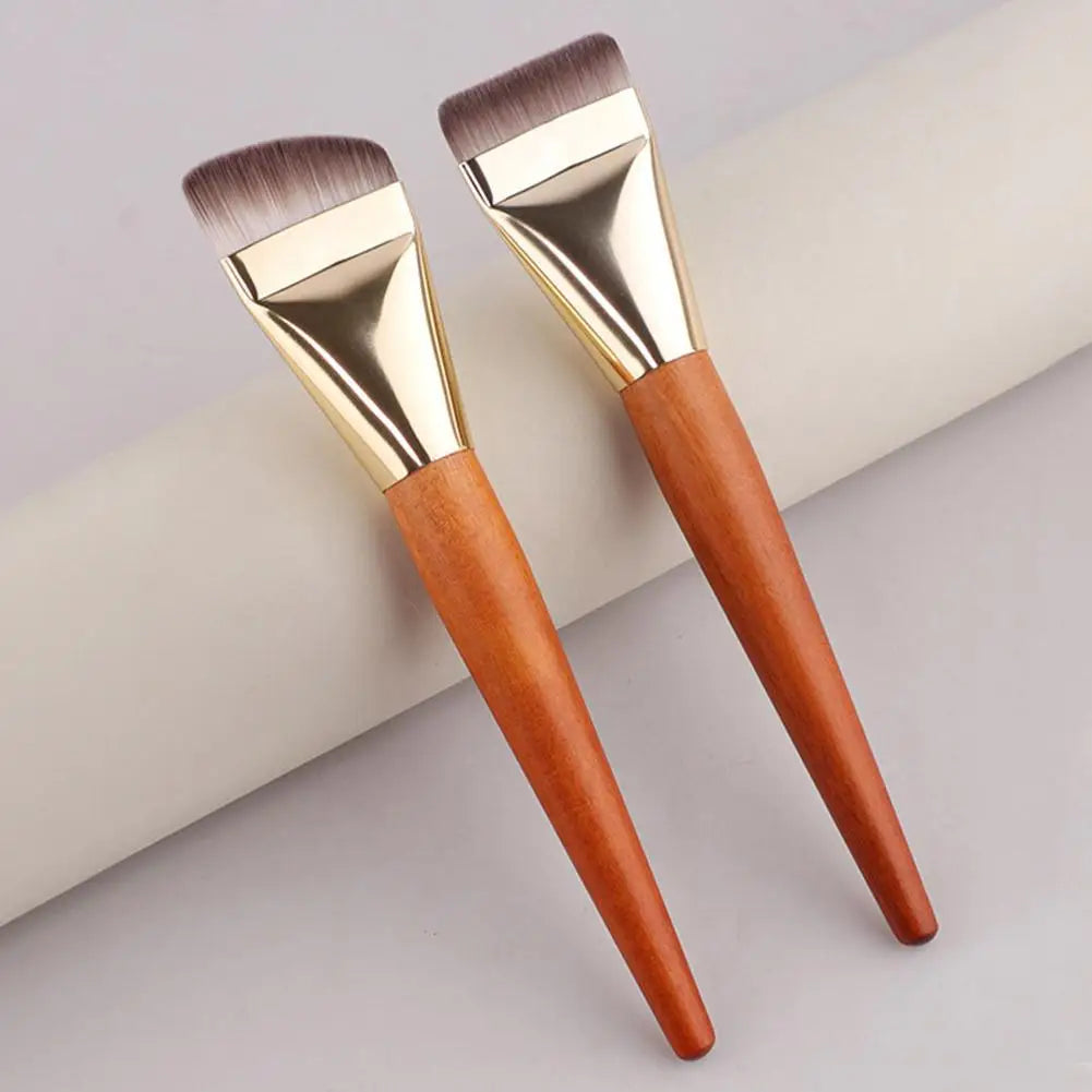 Flat Foundation Brush – Ultra Thin Angled Face Blending Brush Foundation Makeup Brush Qme
