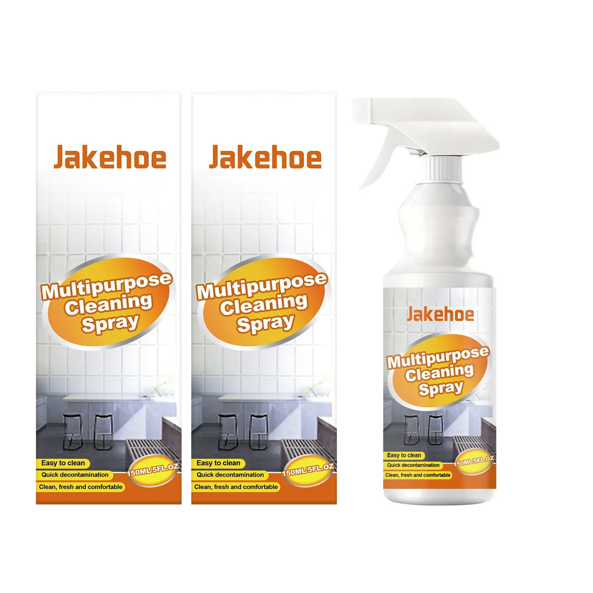 Multipurpose Cleaning Spray | Remove Oil, Stains & Restore Shine Multipurpose Cleaner Spray Qme 2 x 150ml Boxed