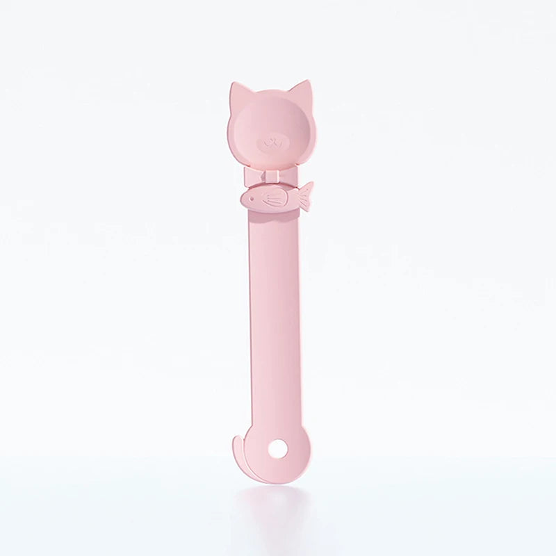 Long Handle Cat Treat Squeeze Feeder Spoon – Pet Food Dispenser Cat Treat Feeder Qst 05