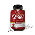 DAITEA Apple Cider Vinegar 1600mg Capsules with The Mother ACV Dietary Supplement Qst 60 count-1 bottle