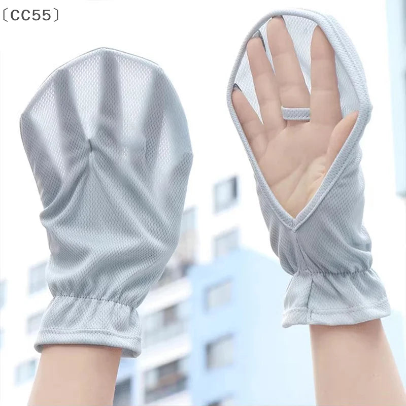 Women's UPF 50+ Open-Finger Sun Protection Driving Gloves Sun Protection Gloves Qst