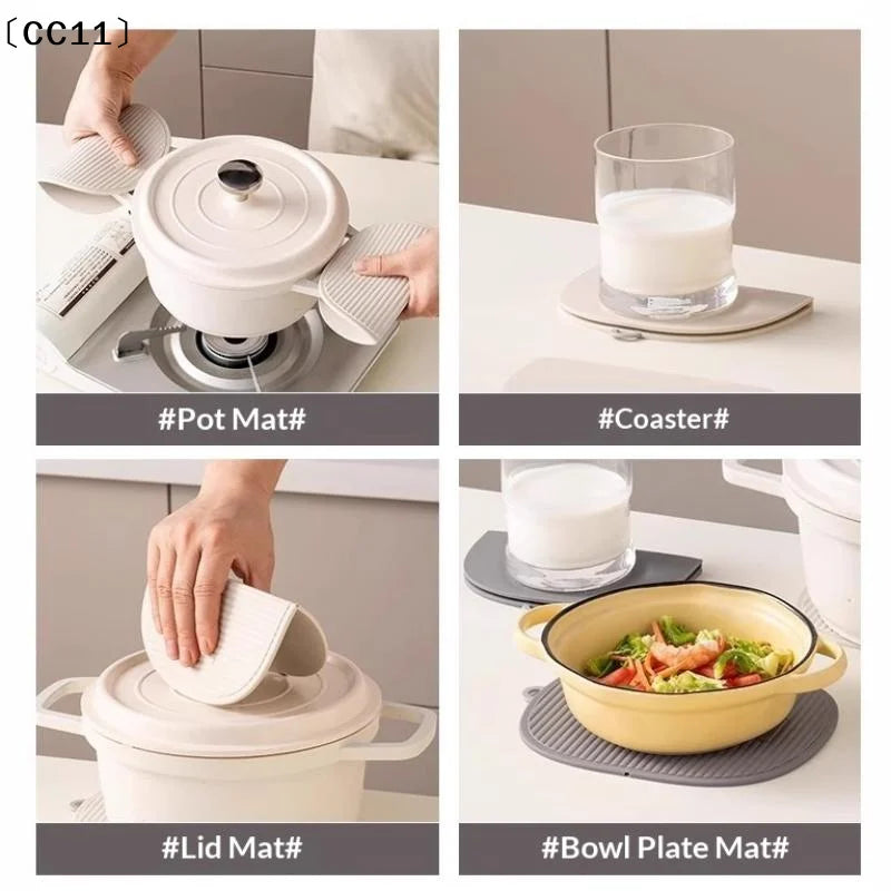 Silicone Trivet Mat & Pot Holder – Heat Resistant to 230°C | Qme Silicone Trivet Mat Qme