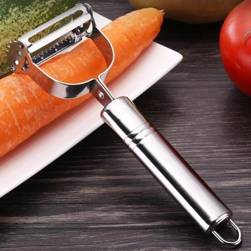 Stainless Steel Julienne Peeler & Vegetable Grater | Qme Julienne Peeler Qme