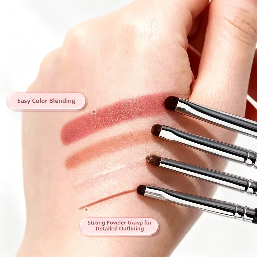 Detail Eye Makeup Brushes – Eyeshadow, Eyeliner & Powder Eye Makeup Brushes Qme