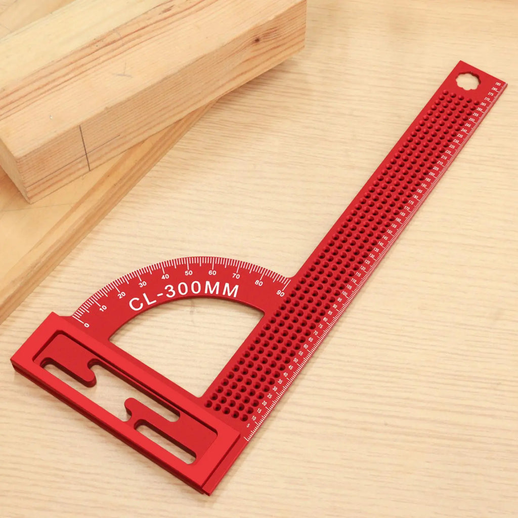Aluminum Alloy Right Angle Metric Ruler – Woodworking Square Woodworking Square Qme