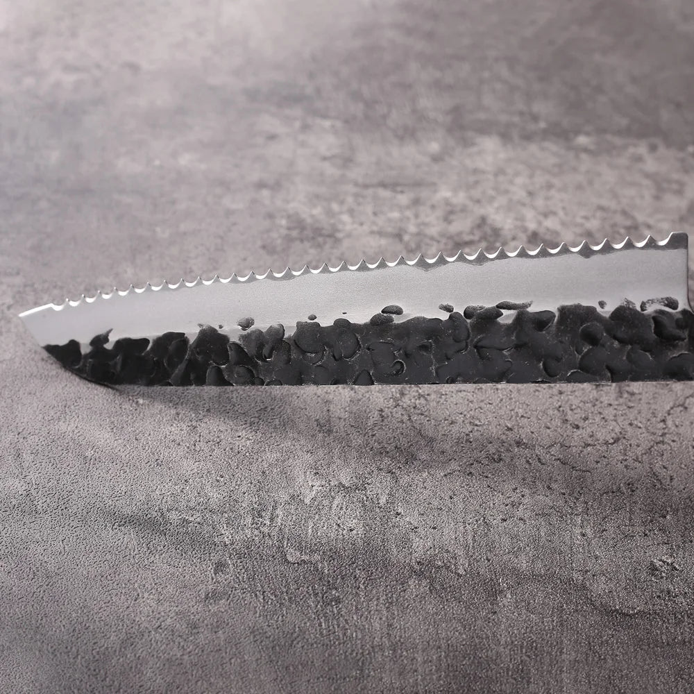 DASHWAY 8.5" Serrated Bread Knife Blank Blade – DIY Full Tang Knife Blank Blade Qst