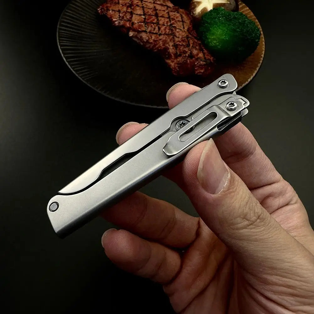 Folding Stainless Steel Multitool Scissors for Fishing & Camping Folding Multitool Scissors Qme