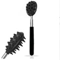 Cactus Retractable Back Scratcher – Stainless Steel Long Stick Retractable Back Scratcher Qme Black