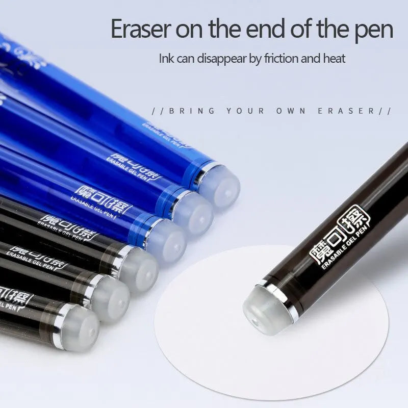 Erasable Gel Pens Set – Multi-Color Ink & Washable Handle Erasable Gel Pen Set Qme