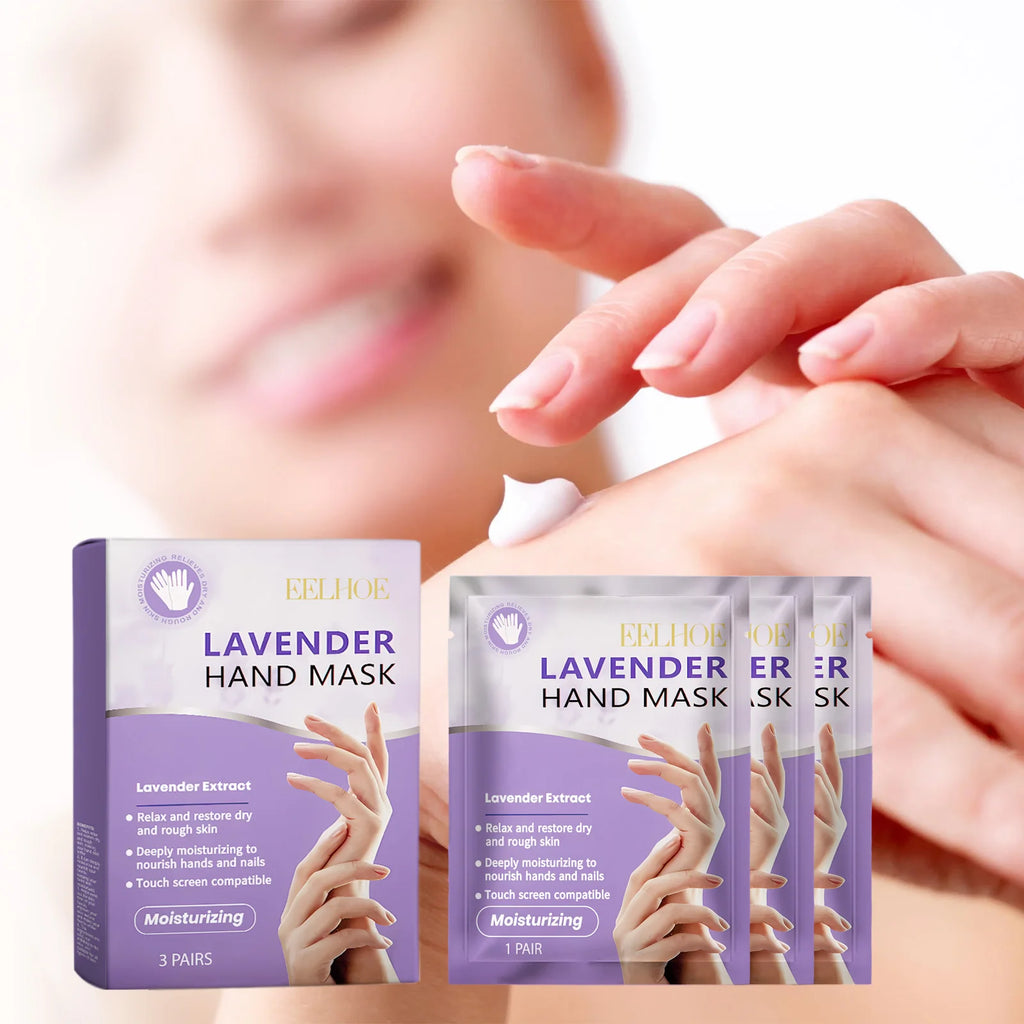 Eelhoe Niacinamide Hand Mask – Brightening & Moisturizing, 3 Pairs Hand Mask Qst