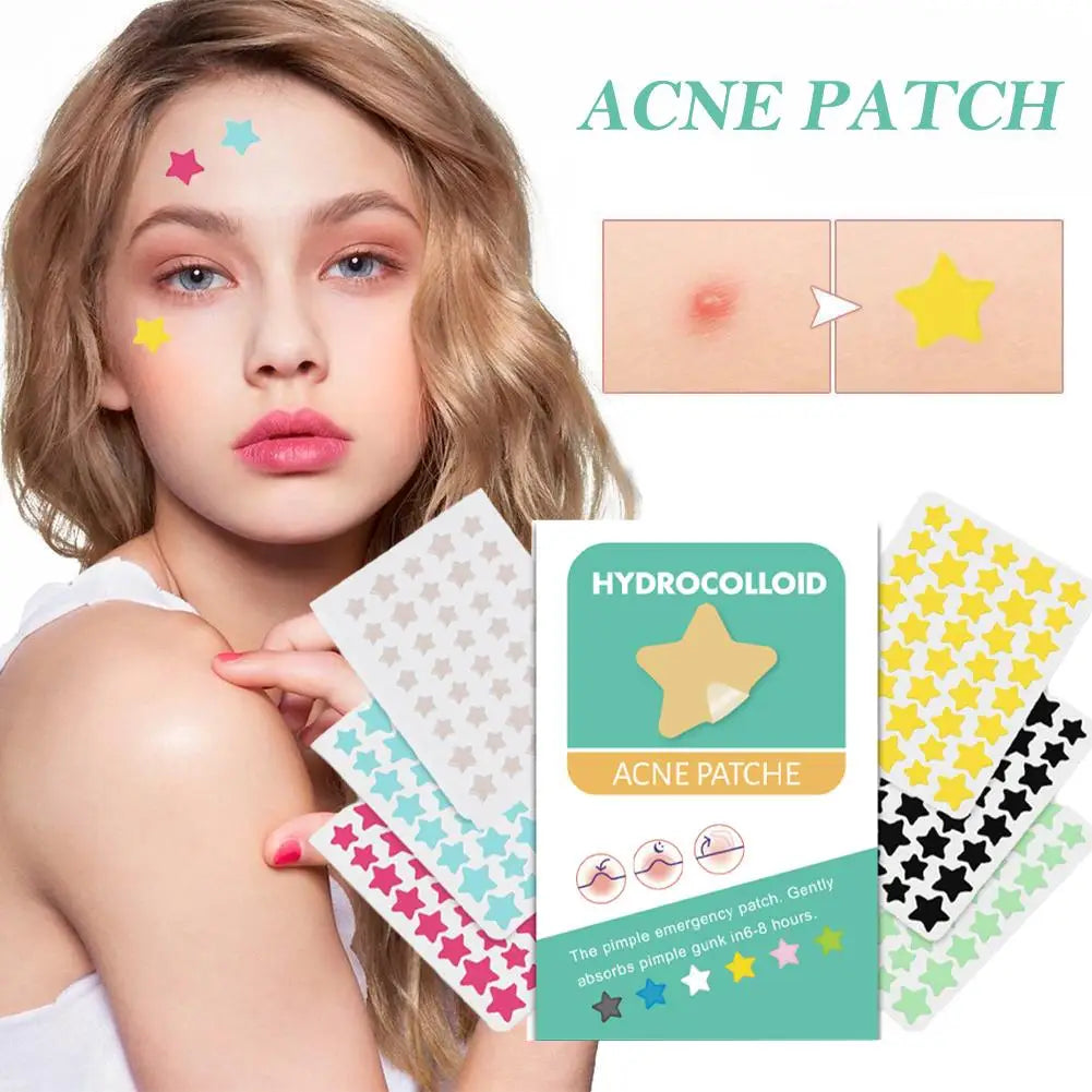 Hydrocolloid Pimple Patches Mixed Sizes – Circle Star Heart Pimple Patches Qme