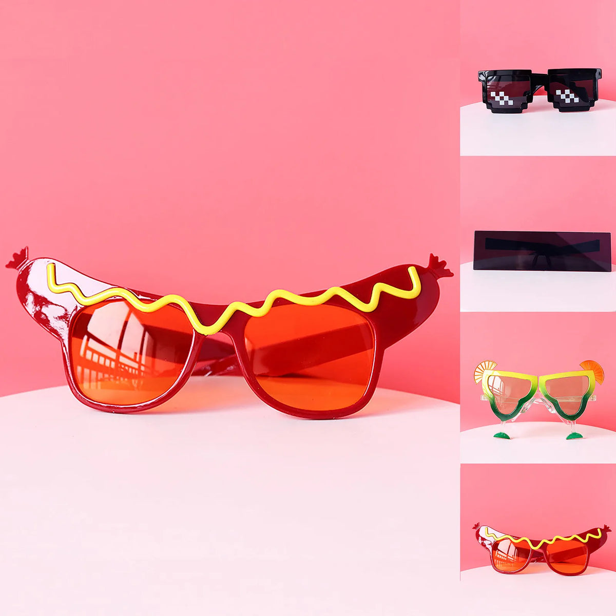 Funny Birthday Party Glasses – Novelty Photo Prop Eyewear Novelty Party Glasses Qme