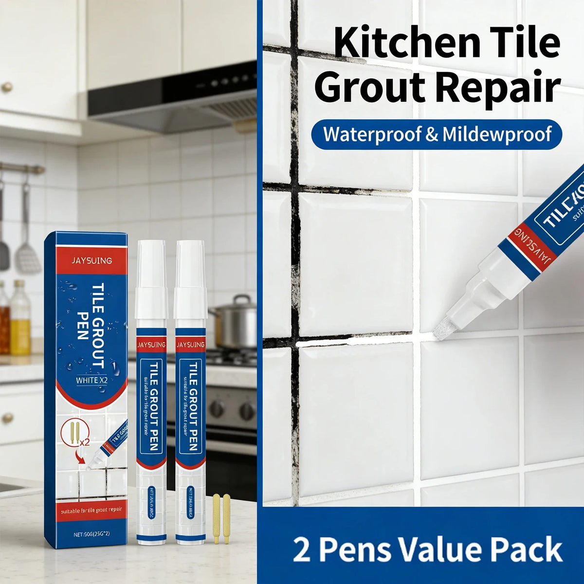 Tile Grout Pen – Waterproof Grout Coating Marker | Qme Grout Coating Pen Qme