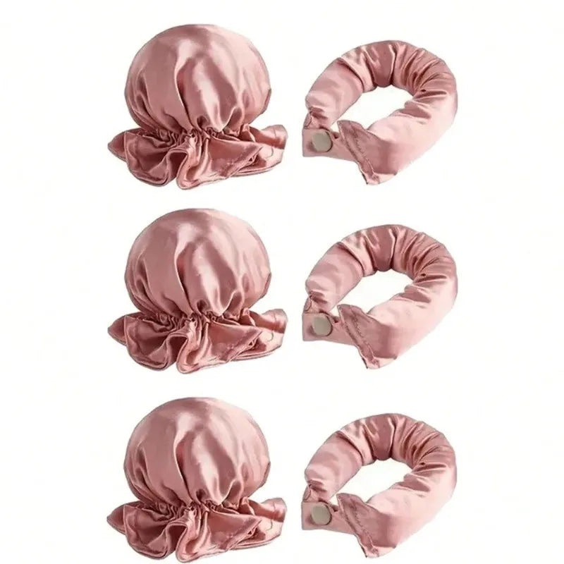 Satin Heatless Curling Rods – Overnight Soft Foam Hair Curlers Heatless Hair Curlers Qme