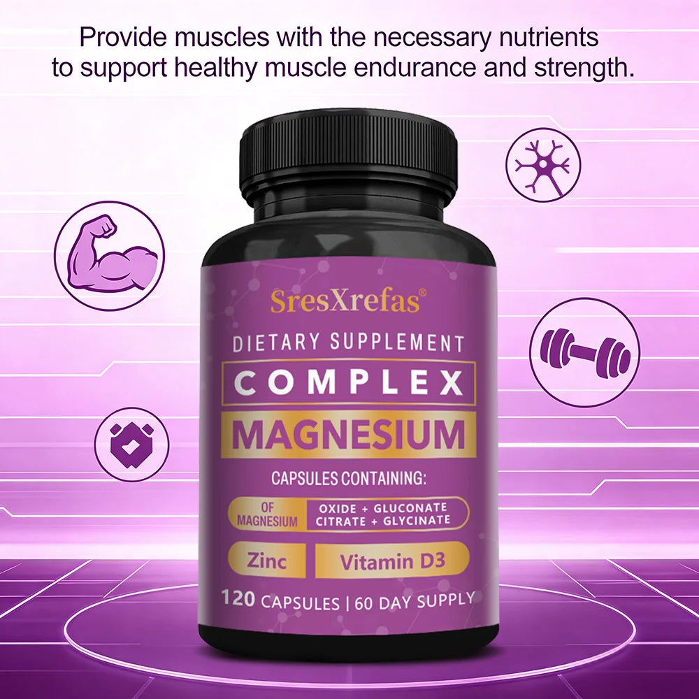 ZENVITALIZE Magnesium Complex Capsules – Muscle, Bone & Sleep Magnesium Supplement Qst