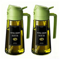 Glass Olive Oil Sprayer Dispenser – 2-in-1 Spray & Pour, 470ml Oil Sprayer Dispenser Qme 2pcs green