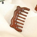 Sandalwood Wide Tooth Gua Sha Meridian Massage Comb Gua Sha Massage Comb Qme B