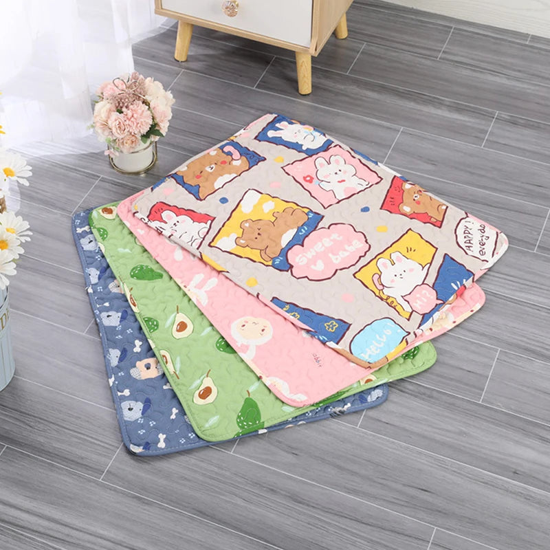 Washable Reusable Dog Pee Pad – Waterproof Pet Training Mat Dog Training Mat Qst
