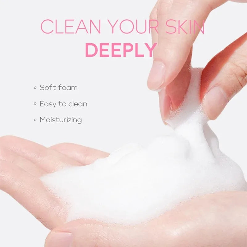 REAROYA Vitamin C Foam Face Wash – Brightening Deep Cleanser Facial Cleanser Qst
