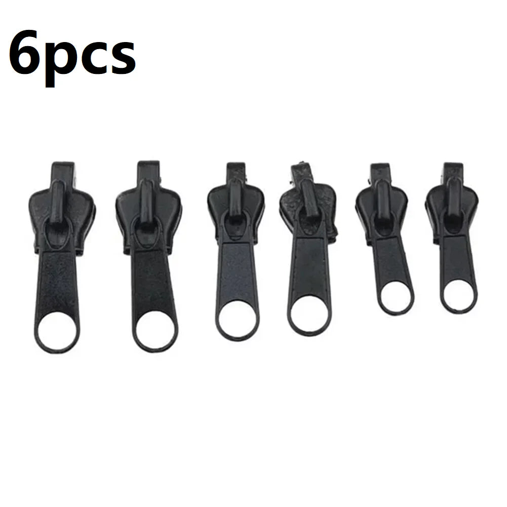 Universal Zipper Repair Kit – 3-Size Replacement Zip Sliders Zipper Repair Kit Qst Black 6pcs
