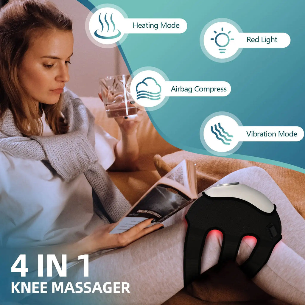 4-in-1 Smart Joint Massager – Red Light, Airbag & Vibration Joint Massager Qst