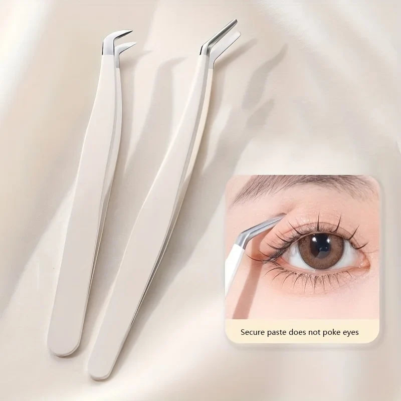 Curved Eyelash Applicator Tweezers – DIY Lash Tool | Qme Eyelash Applicator Tool Qme