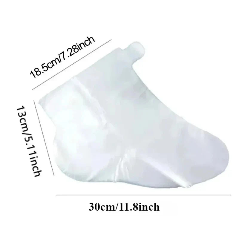 Disposable Waterproof Transparent Foot Mask Covers 200/500 Pcs Foot Mask Covers Qme