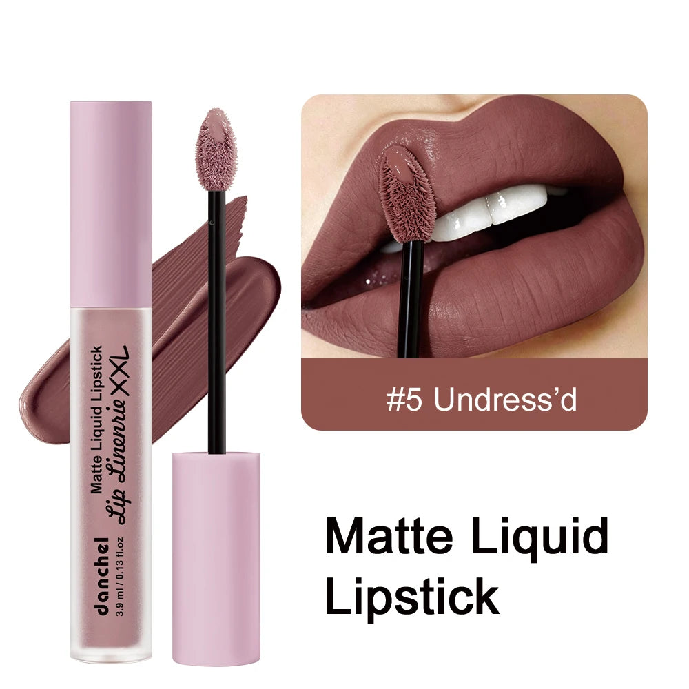 Matte Liquid Lip Gloss 16H Long Wear Transfer-Proof Arrow Tip Matte Liquid Lip Gloss Qst 05