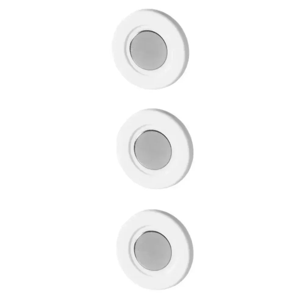 No-Drill Magnetic Remote Control Holder Silicone Wall Mount 12pk Wall Mount Organizer Qme White 3pcs