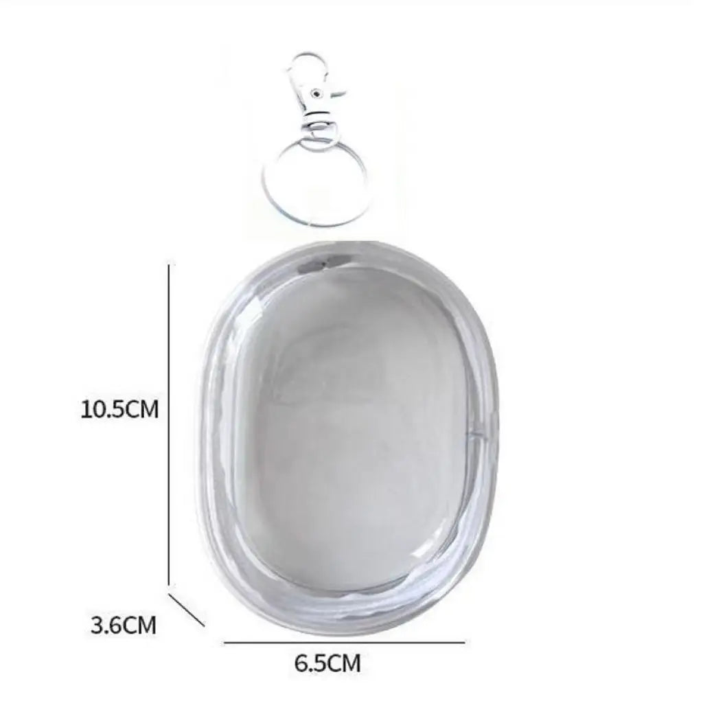 Clear Cable & Cord Travel Organizer Bag | Compact PVC Pouch Cable Organizer Bag Qme white M